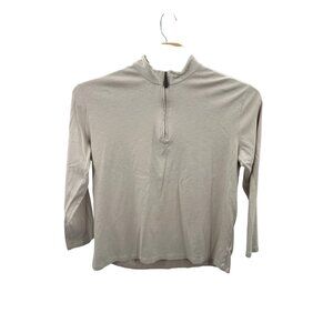Elliot Mulryan Beige Long‎ Sleeve Quarter-Zip Top Mens XL